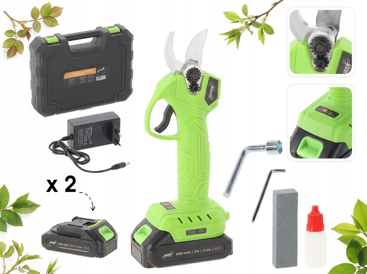 Akumulátorové elektrické nožnice Chomik 28 cm 21 V