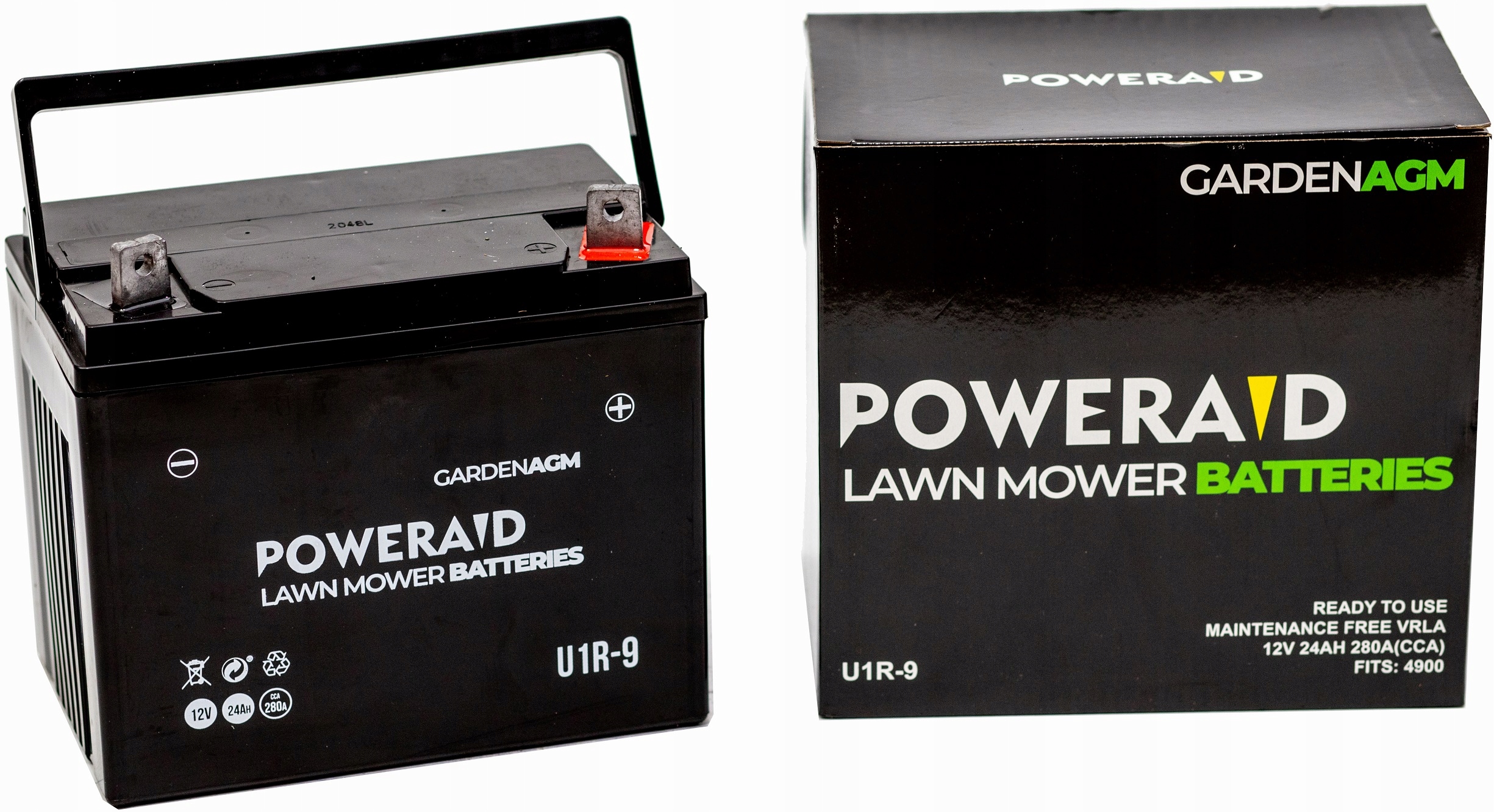 Batéria Poweraid 12V 24Ah 250A AGM pre kosačky na trávu
