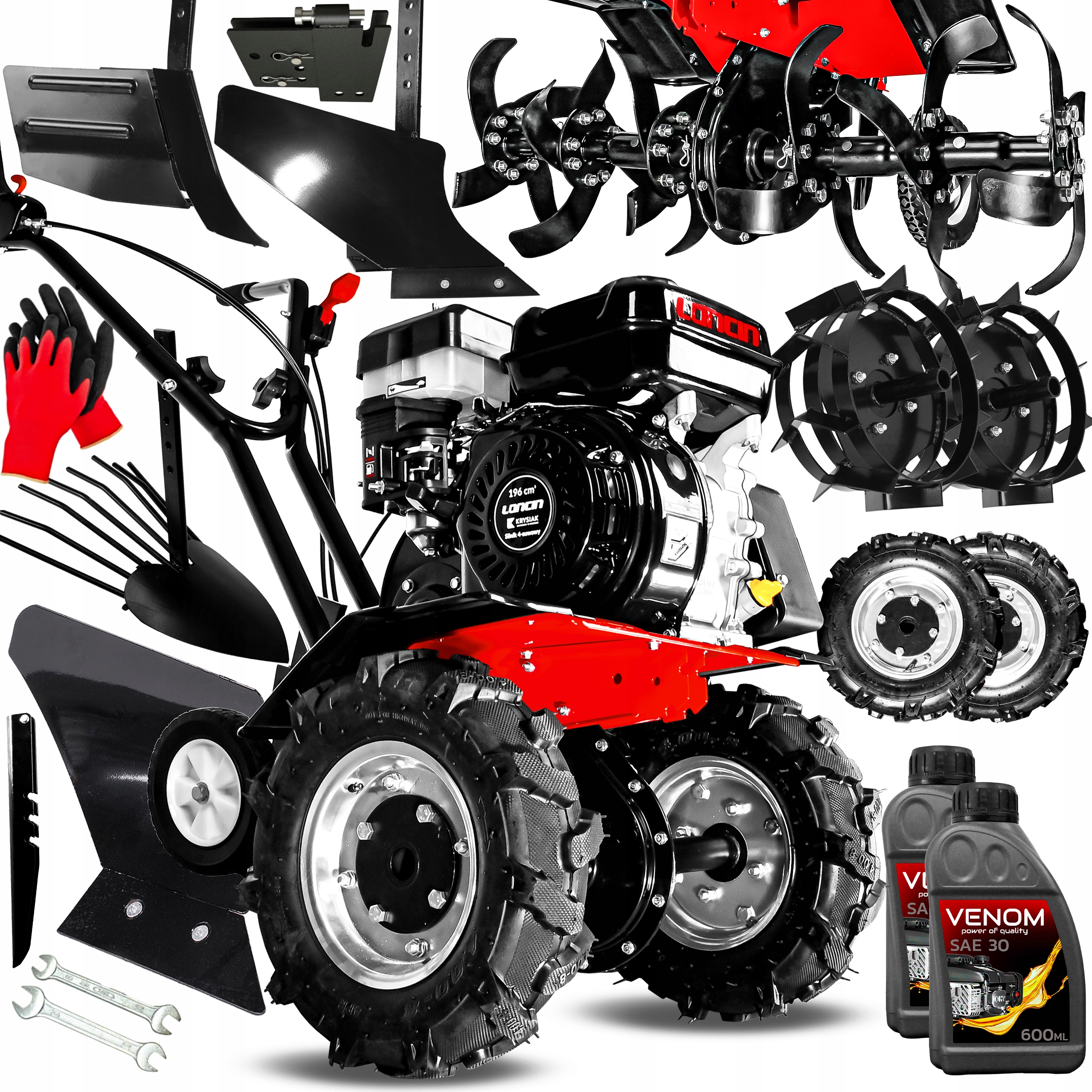 Kultivátor Venom 85 cm 4096 W 9,5 HP + 9 ďalších produktov