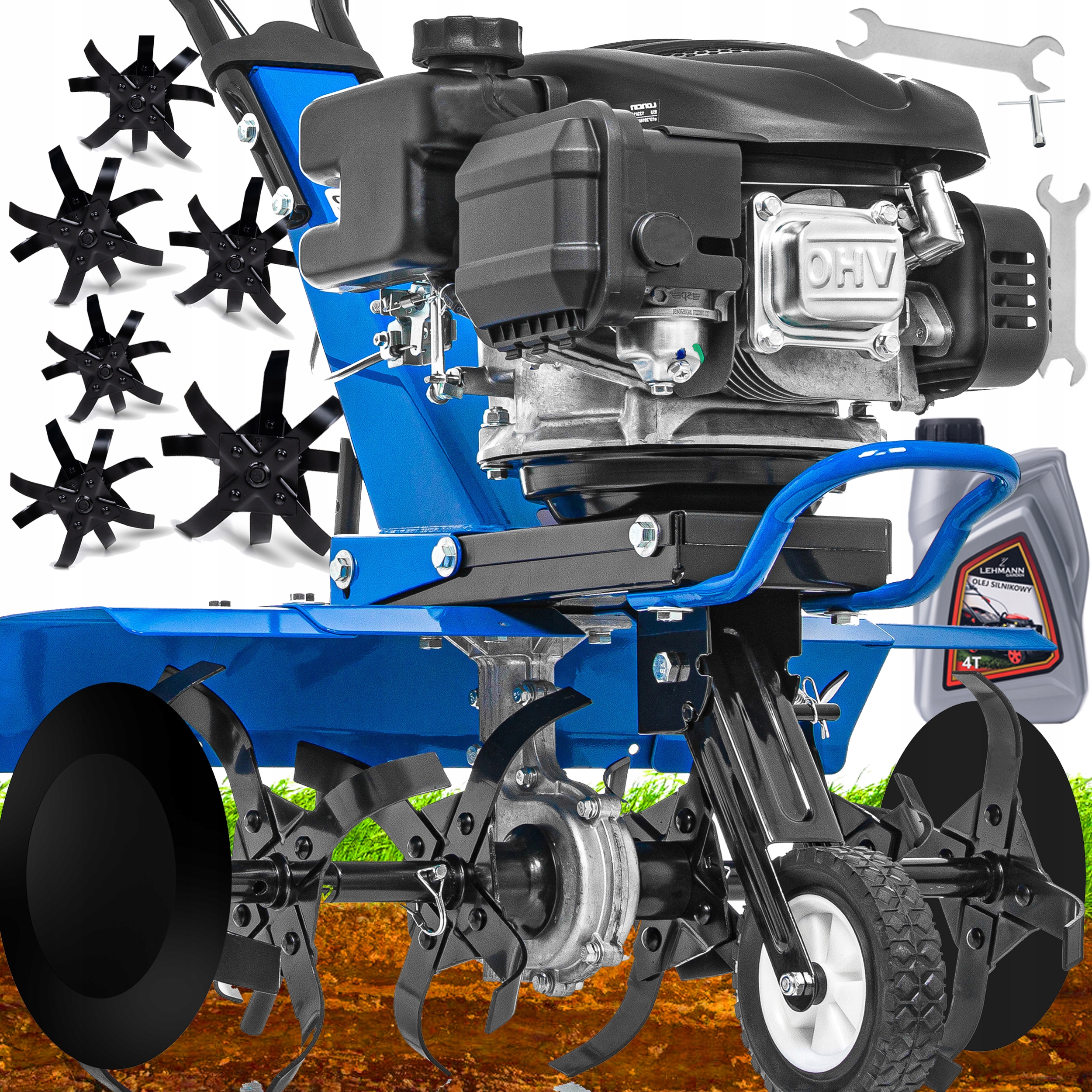BENZÍNOVÝ KYPRIČ S KULTIVÁTOROM LONCIN S VÝKONOM MAX. 7 HP