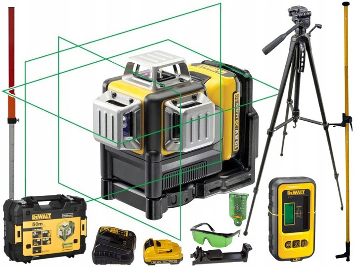 Krížový laser - Dewalt DCE089D1G Laser Tripod Patch Detektor