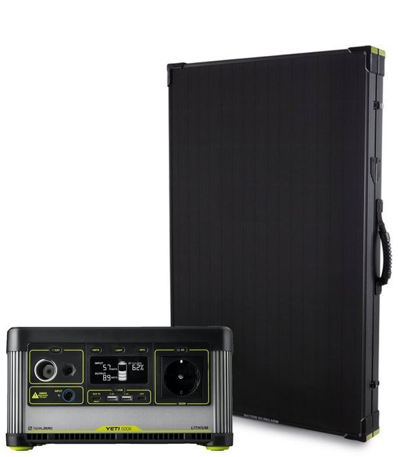 Elektrocentrála - EKO AGREGAT 505WH SINUS so solárnym panelom 100W