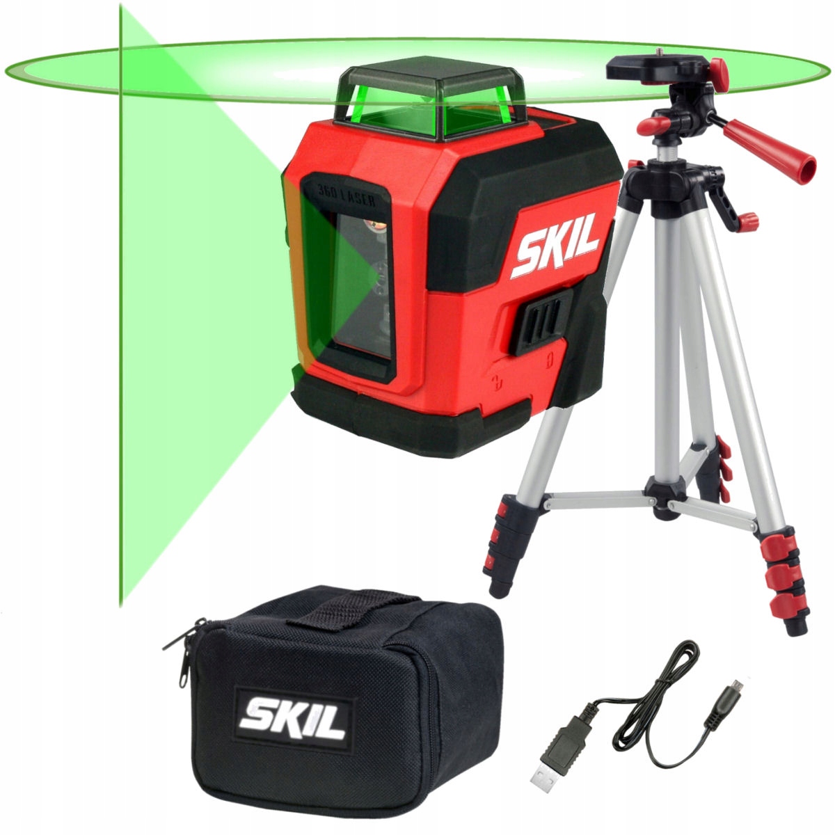 Krížový laser - CROSS LASER 360 GREEN 1961 SKIL TRIPOD