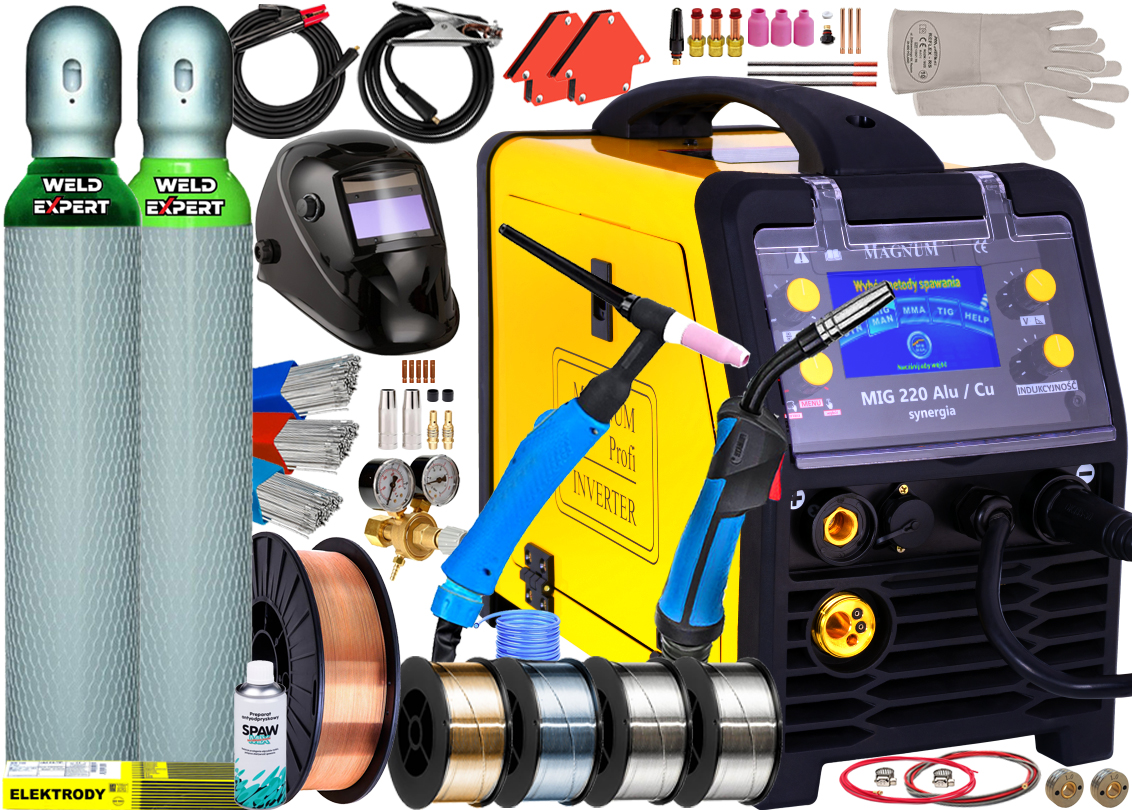 Zváračka - MIGMAT MAGNUM MIG 220 ALU CU SYNERGY TIG KIT