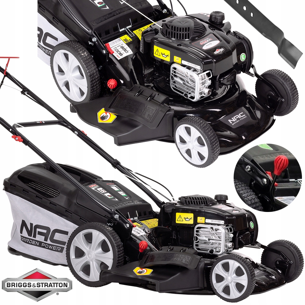 Kosačka benzínová - Benzínová kosačka NAC BRIGGS s POHONOM 46cm 60l