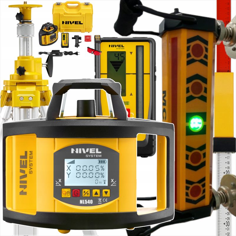 Nivelak - Laserová vodováha NIVEL SYSTEM NL540 pre rýpadlo