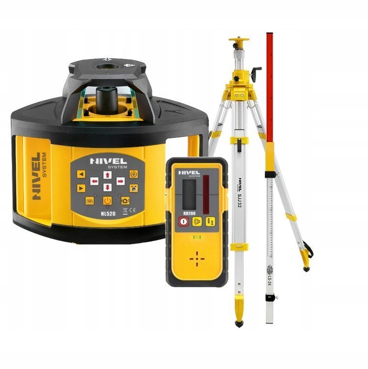 Nivelak - Sada rotačných laserov Nivel System NL520 Red