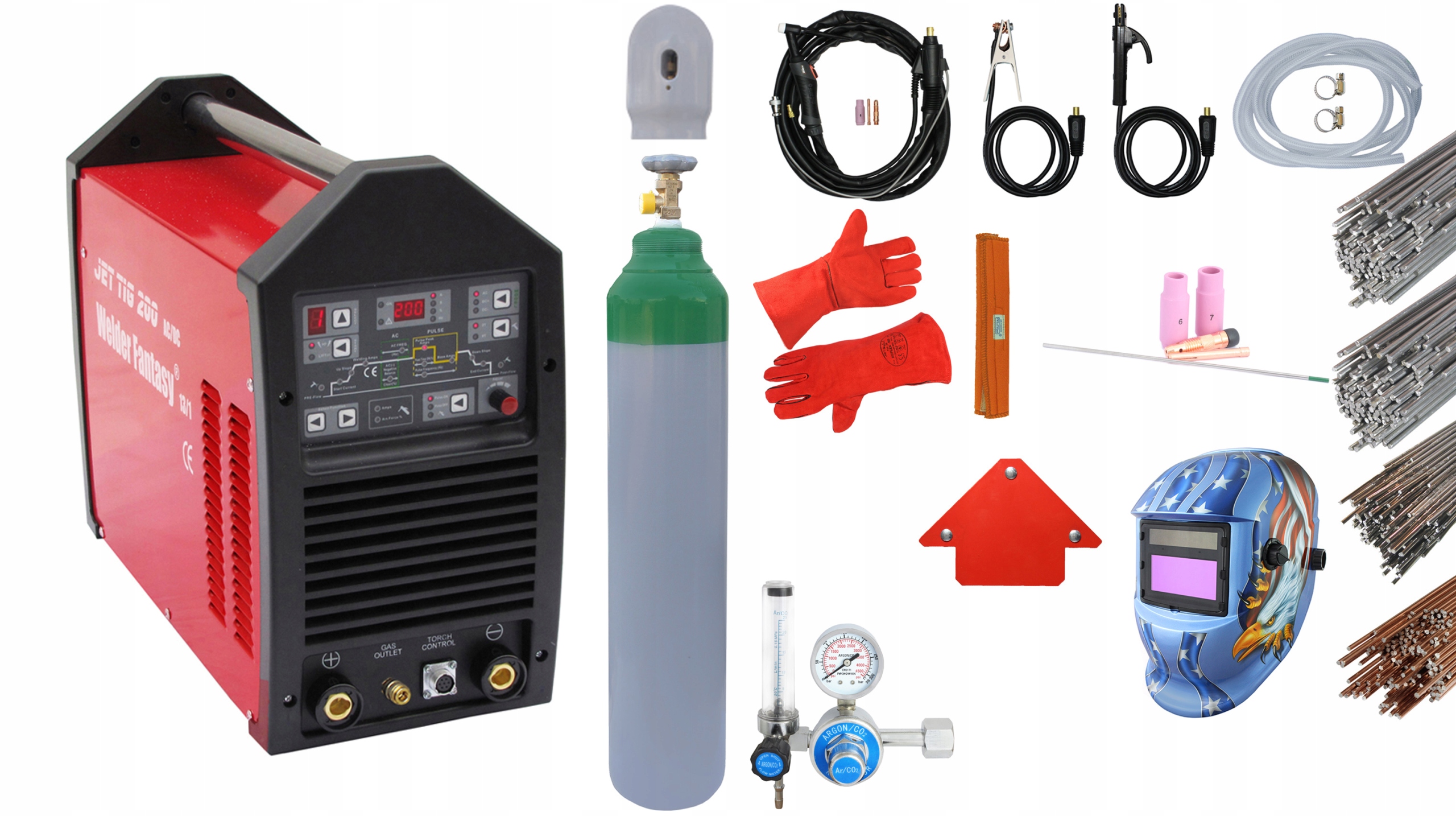 Zvárací invertor - Jet TIG 200 AC / DC Inverter Welder Set