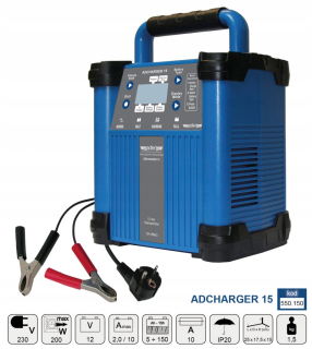 Autonabíjačka - Adler AdCluger 15 Elektronický usmerňovač