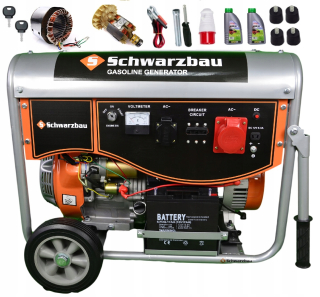 Elektrocentrála - Generátor generátora 9.6KW Elstart AVR Usmerňovač