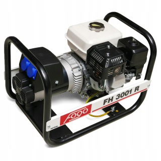 Elektrocentrála - Výkon generátora Fogo FH3001R HONDA GX200 AVR