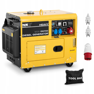 Elektrocentrála - Aktuálny výkon generátora 230V / 400V Diesel 3,6 km