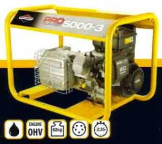 Elektrocentrála - SADA GENERÁTORA PROCLASIC 5000 - 3 FÁZY B&S