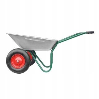 AwTools Záhradné koleso 100l Dve kolesá Metal Ráfiky