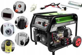 Generátor Barracuda 3,8kW230V 1F, elektrický štart