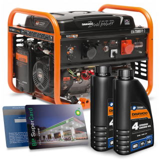 Elektrocentrála - generátor Daewoo GDA 7500E-3 Dual Power