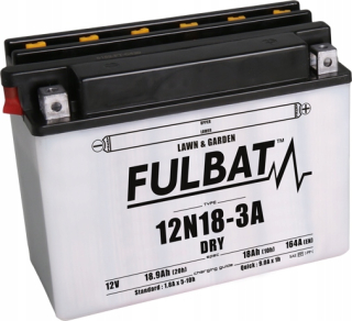 Fulbat batéria 12n18-3a záhrada suchý 12V 18AH P+