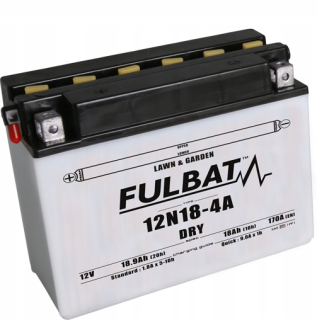 Fulbat batéria 12n18-4a záhrada suchý 12V 18AH L+