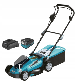 Kosačka elektrická - Akumulátorová kosačka 18V 4AH SAS + VŠETKY DED7198