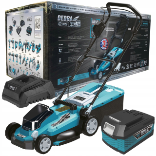 Kosačka elektrická - Akumulátorová kosačka na trávu 18V DEDRA DED7198 + 1X 4AH