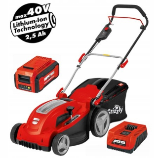 Kosačka elektrická - Akumulátorová kosačka Grizzly ARM 4035 Lion Set