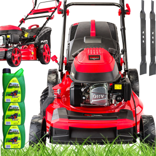 Benzínová kosačka RED TECHNIC s košom, objem 173 cm³. košík 60 l, šírka rezu 51 cm