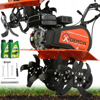 Démon rotavátor 85 cm 5180 W 7 HP + 2× POLOSYNTETICKÝ MOTOROVÝ OLEJ 0,6L AXENOL PRE KOSAČKY SAE 30