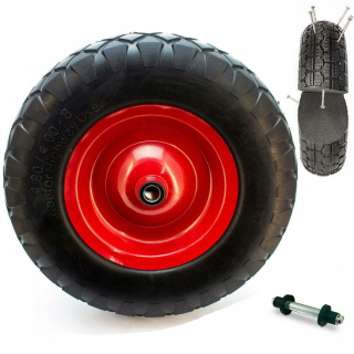 TUBELESS WHEEL FOR A WHEEL FOR a WHEEL BARREL + 4,8 400MM ZELENÁ