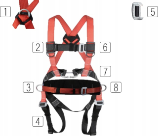 BEZPEČNOSTNÝ PÁS YATO OHS S BEDROVÝM PÁSOM