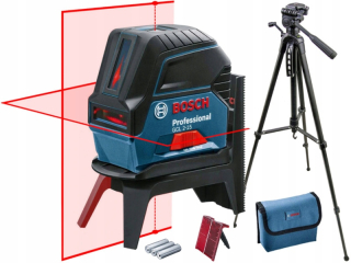 Krížový laser - BOSCH GCL 2-15 CROSS LASER + TRIPOOD 1.58M Držiak