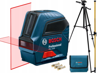 Krížový laser - BOSCH GLL 2-10 KRÍŽOVÝ LASER + PÓLOVÝ STROP 3,6m