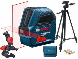 Krížový laser - BOSCH GLL 2-10 Laserová úroveň + držiak statívu