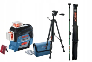Krížový laser - BOSCH GLL 3-80 C Cross Laser + BT150 + TP320 Statíčko