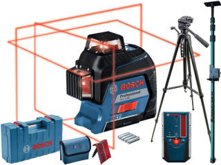 Krížový laser - BOSCH GLL 3-80 Cross Laser + Piest LR6 Statív