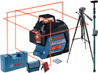 Krížový laser - BOSCH GLL 3-80 Laserová úroveň + Poletív