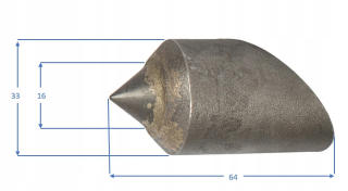 Vrtácky zubec typ BR3 – 33 mm