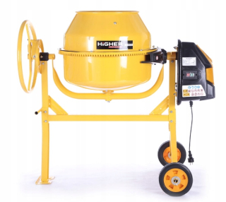 Miešačka - Miešačka betónu s voľným pádom, miešačka 125L 230V 500W