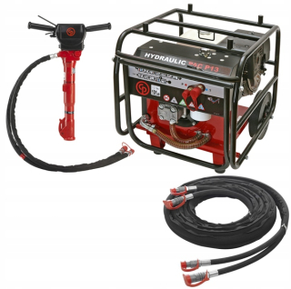 Benzínový hydraulický agregát - CHICAGO PNEUMATICKÝ CHLADIČ PAC P13 + KLADIVO BRK 55 VR