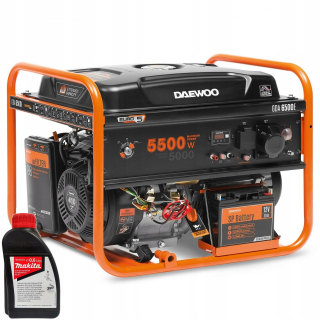 Elektrocentrála - DAEWOO AVR 5,5 kW 230V + MAKITA