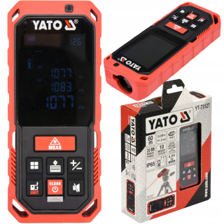 Diaľkomer - LASER RANGER 0,2-60M pamäť 20 YATO výsledkov