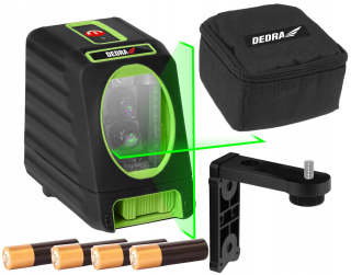 Krížový laser - Dedra Laser Cross Levomica 30m Green + Case