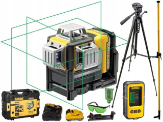 Krížový laser - KROUŽNÝ LASER + DEWALT DCE089D1G + PRÍSLUŠENSTVO