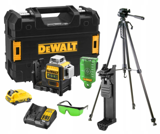 Krížový laser - Dewalt Cross Laser Green 360 DCE089D1G Statív
