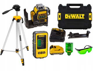 Krížový laser - Zelený laser DEWALT DCE089D1G + DE0892G + 1,5m TRIPOD