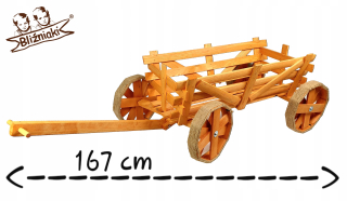 Dekoratívny drevený rebrík do záhrady