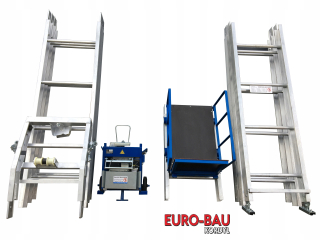 Zdvihák, výťah, naviják - Rebríkový výťah Strešný kladkostroj Simplex STI 250 12m
