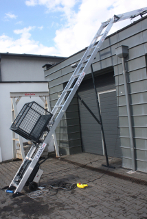Zdvihák, výťah, naviják - Stavebný rebrík Camac zastrešenie výťah 15m 150kg