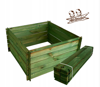 Hrable - Veľký kompostér na drevo 400L na pozemok GARDEN