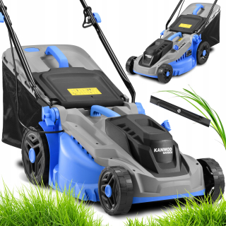 Poľská elektrická kosačka Kanwod 2600 W silná na trávu veľký kôš 42L