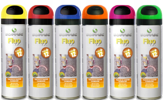 Nivelak - MARKING FLUO SOPPEC PAINT modrá - 12 ks.